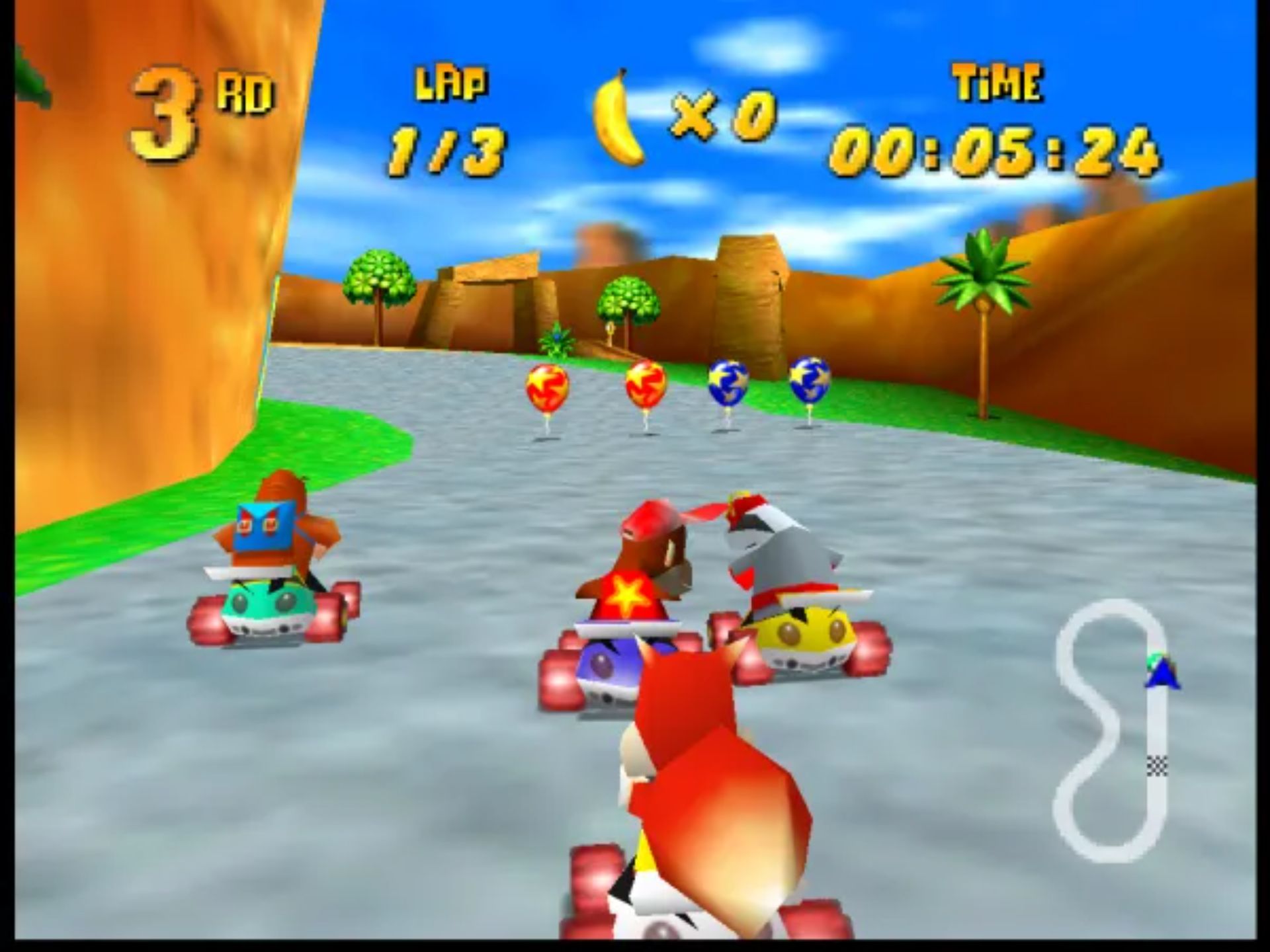 迪迪刚赛车N64游戏截图第14张