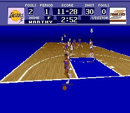 超级射篮／美国大学篮球／世界联盟篮球SFC游戏截图第15张