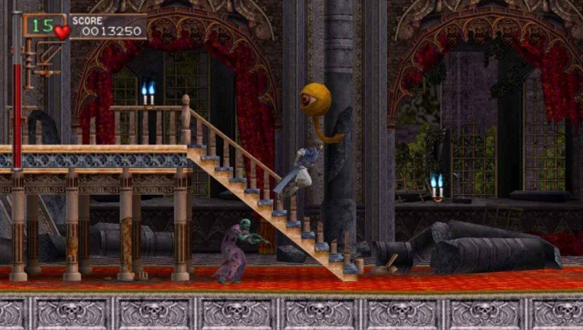 恶魔城X历代记PSP游戏截图第14张