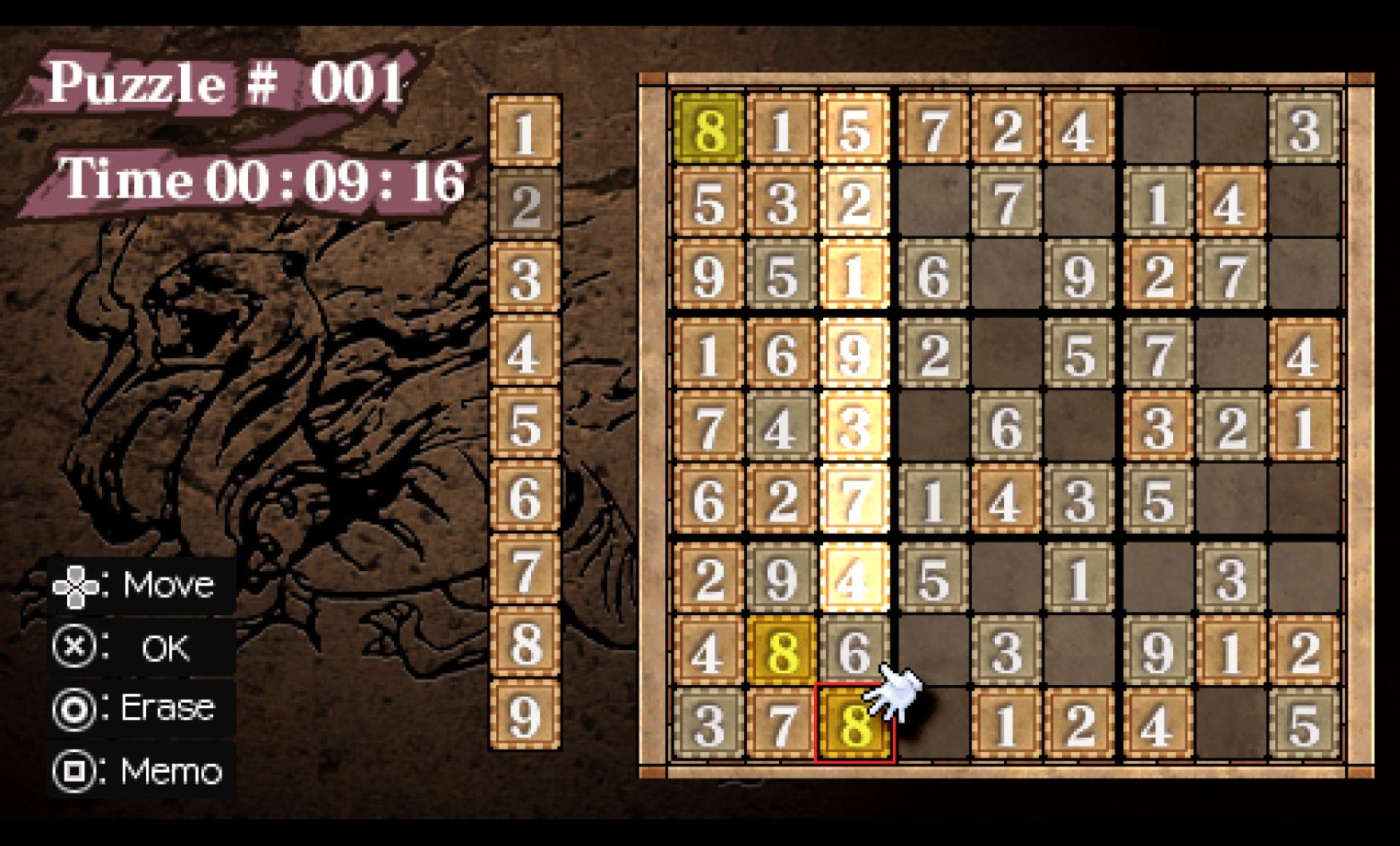 魔法数独／数字游戏10000问／数独10000问PSP游戏截图第6张