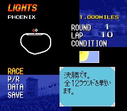 超级印第赛车SFC游戏截图第4张