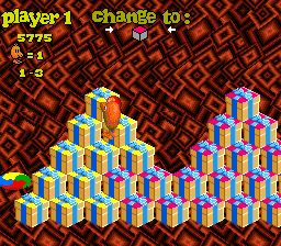 立体跳方块3／Q伯特3SFC游戏截图第13张