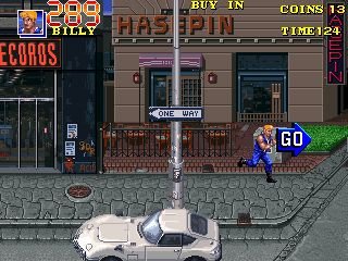 双截龙3：罗塞塔之石街机游戏截图第13张