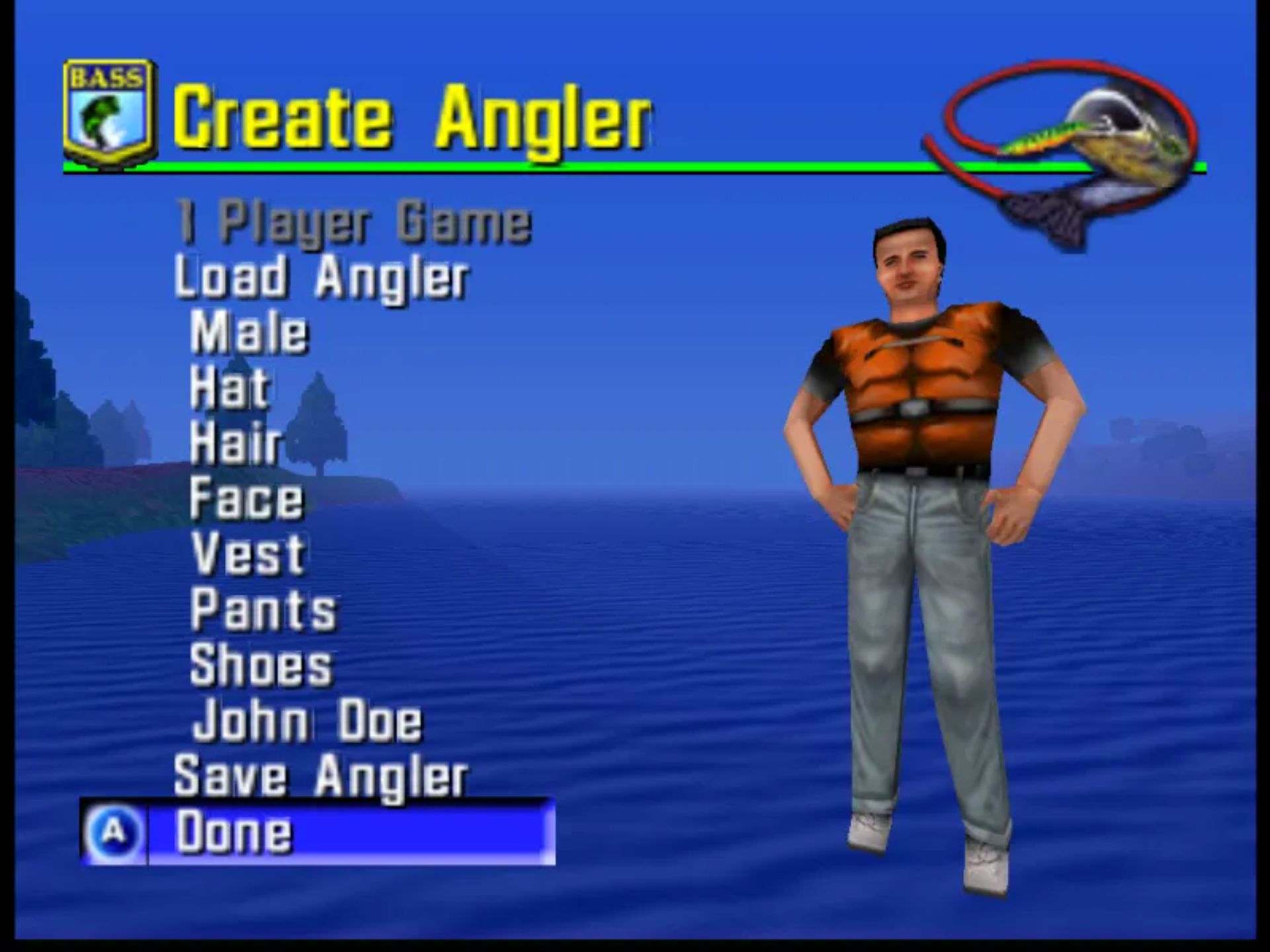 巴斯鲈钓大师2000N64游戏截图第4张