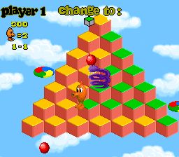 立体跳方块3／Q伯特3SFC游戏截图第5张