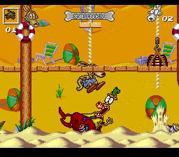 洛克的摩登生活：危险日SFC游戏截图第13张