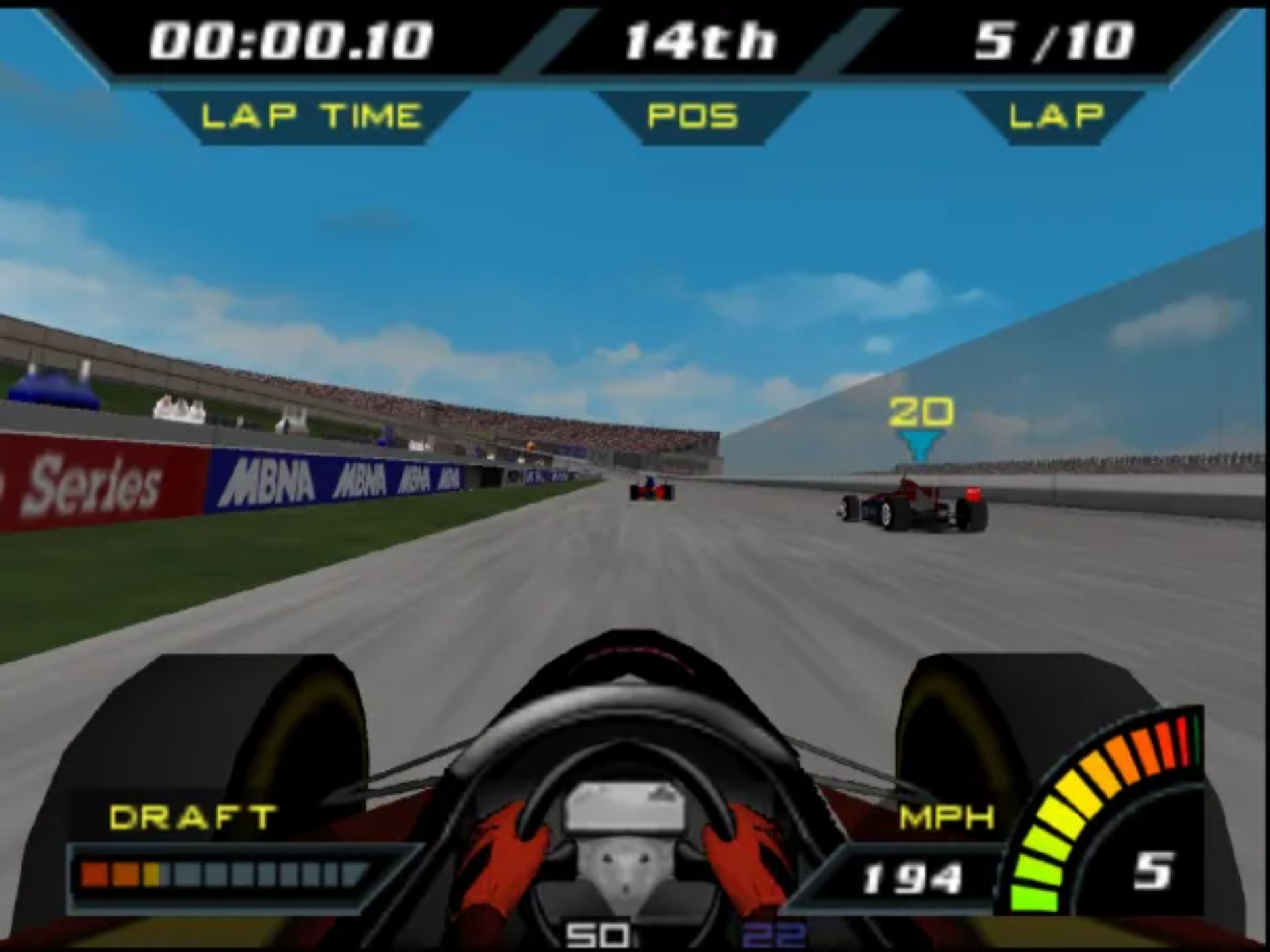 印地赛车2000(Indy Racing 2000)N64游戏截图第11张