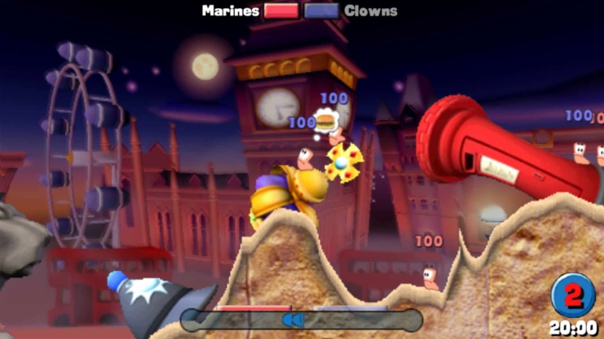 百战天虫：开战时刻1PSP游戏截图第4张