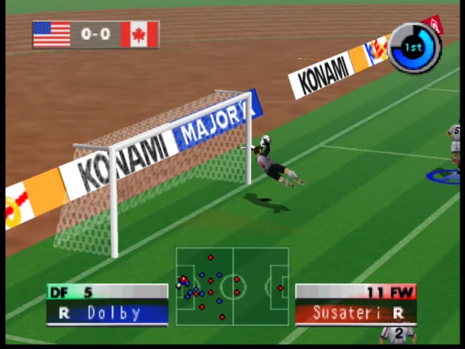 国际超级明星足球2000(International Superstar Soccer 2000)N64游戏截图第12张