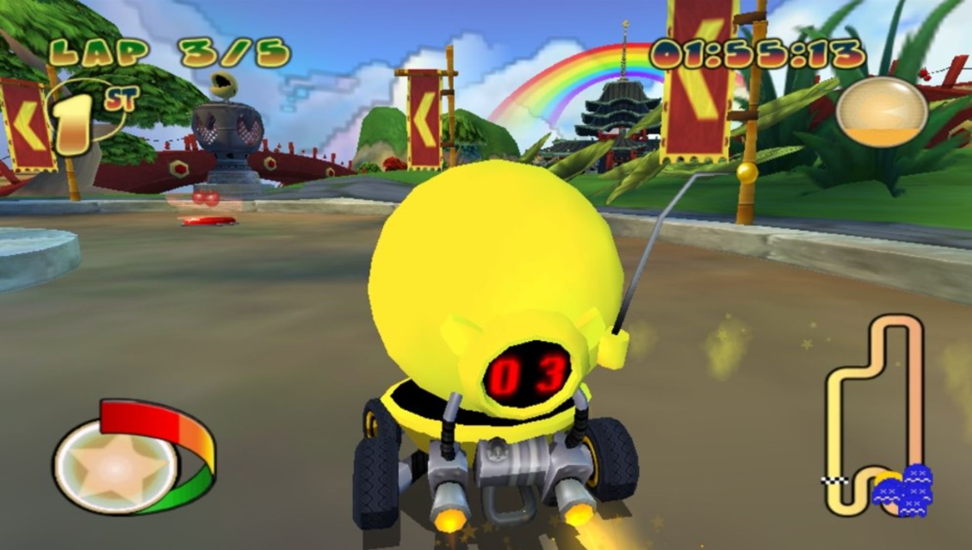 吃豆人：世界拉力PSP游戏截图第7张