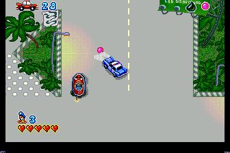 邦卡猫好莱坞大作战MD游戏截图第10张