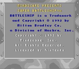 超级战舰／超级大海战SFC游戏截图第3张