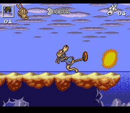 洛克的摩登生活：危险日SFC游戏截图第9张