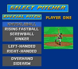 美国职棒大联盟之替补阵容SFC游戏截图第5张
