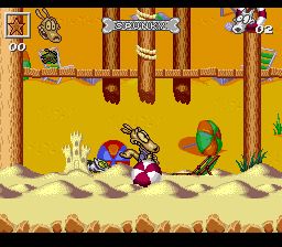 洛克的摩登生活：危险日SFC游戏截图第12张