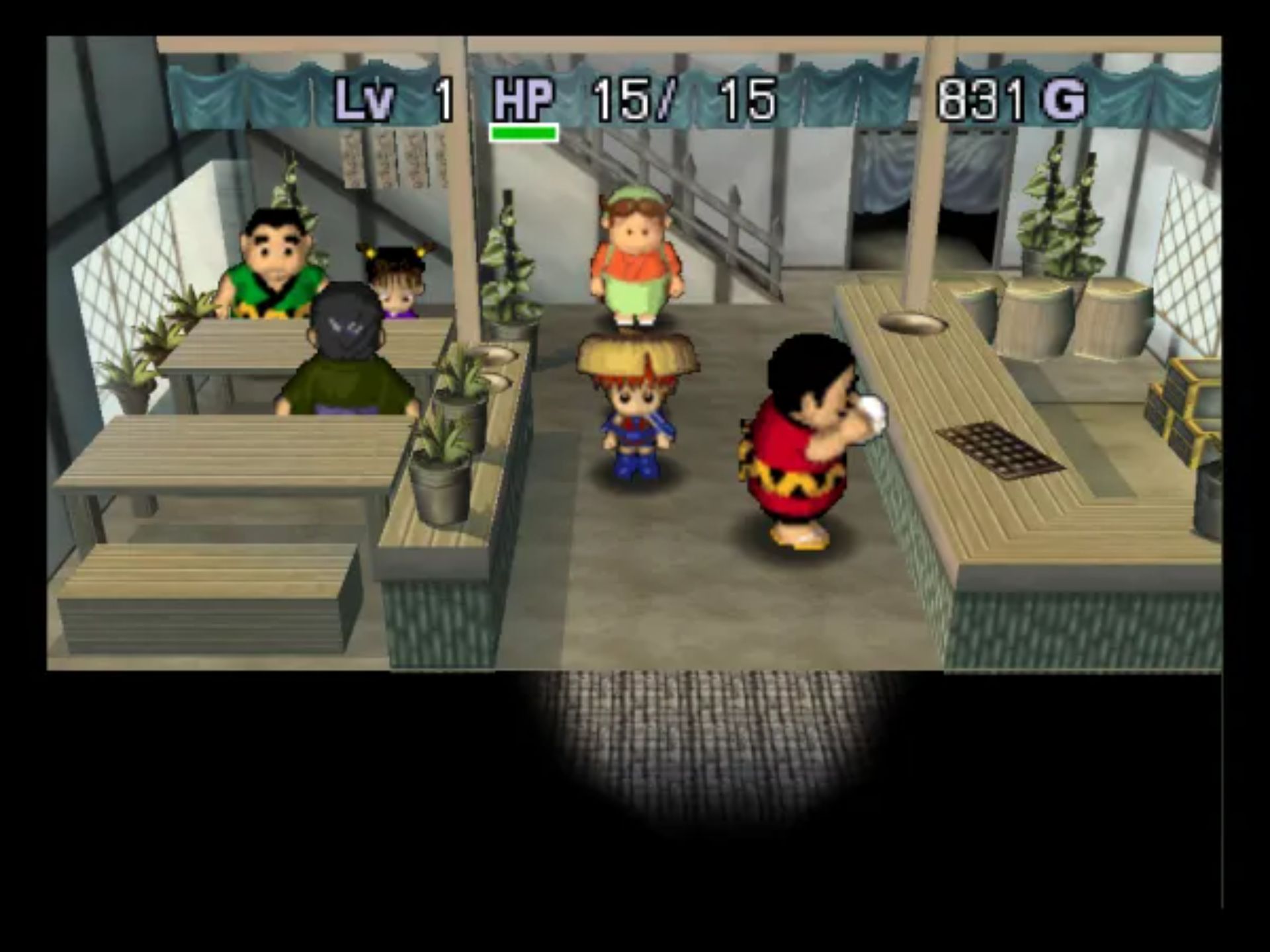 不可思议的迷宫：风来的西林2鬼袭来！西林城！N64游戏截图第15张