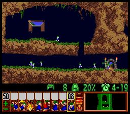 旅鼠总动员1SFC游戏截图第7张