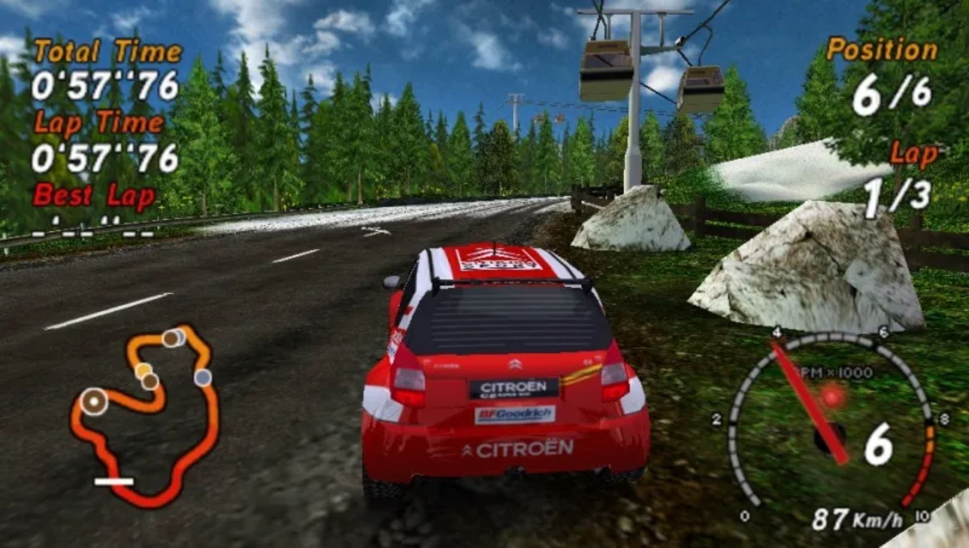 世嘉拉力：进化PSP游戏截图第8张