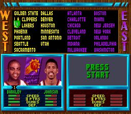劲爆NBA嘉年华SFC游戏截图第3张