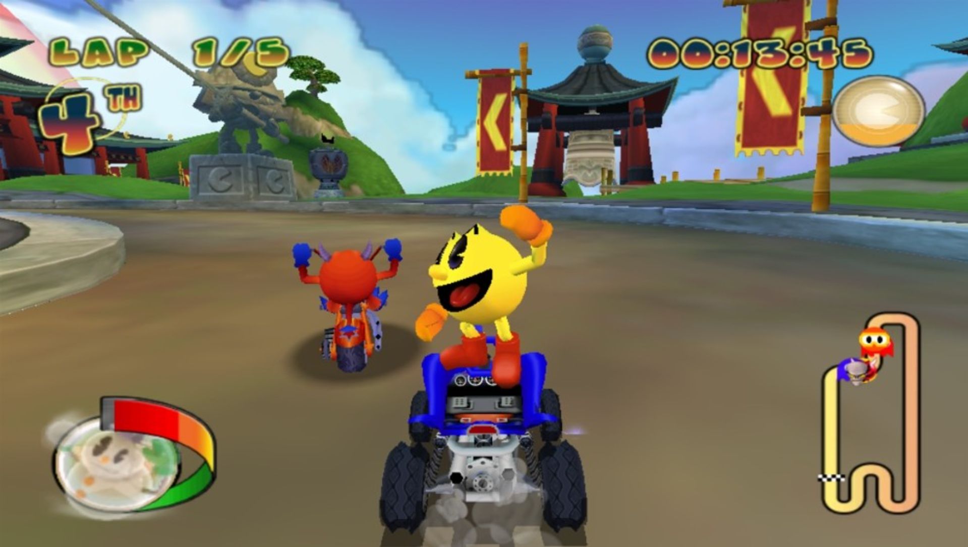 吃豆人：世界拉力PSP游戏截图第4张