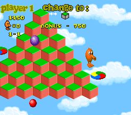 立体跳方块3／Q伯特3SFC游戏截图第8张