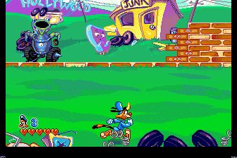 邦卡猫好莱坞大作战MD游戏截图第3张