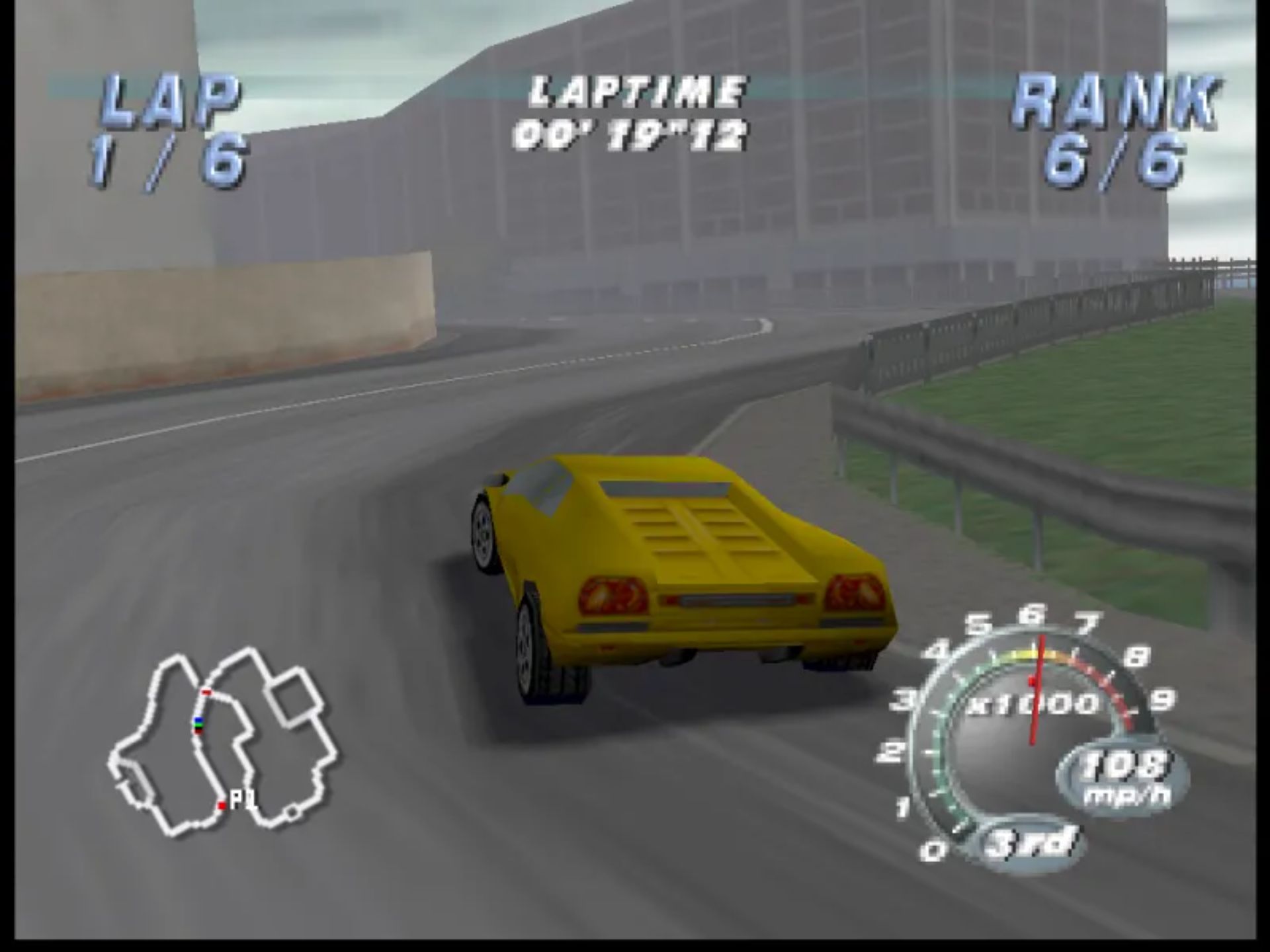 兰博基尼赛车N64游戏截图第15张