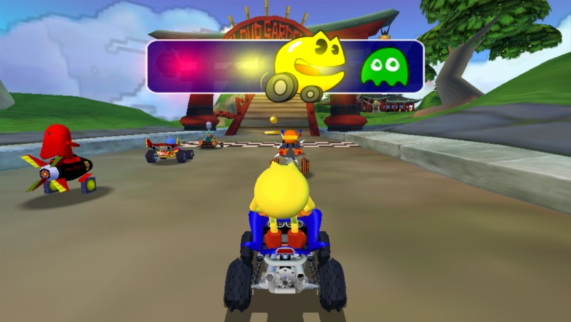 吃豆人：世界拉力PSP游戏截图第3张