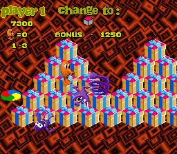立体跳方块3／Q伯特3SFC游戏截图第14张