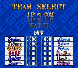 白热职业棒球联盟94：加油联盟3SFC游戏截图第4张