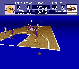 超级射篮／美国大学篮球／世界联盟篮球SFC游戏截图第12张