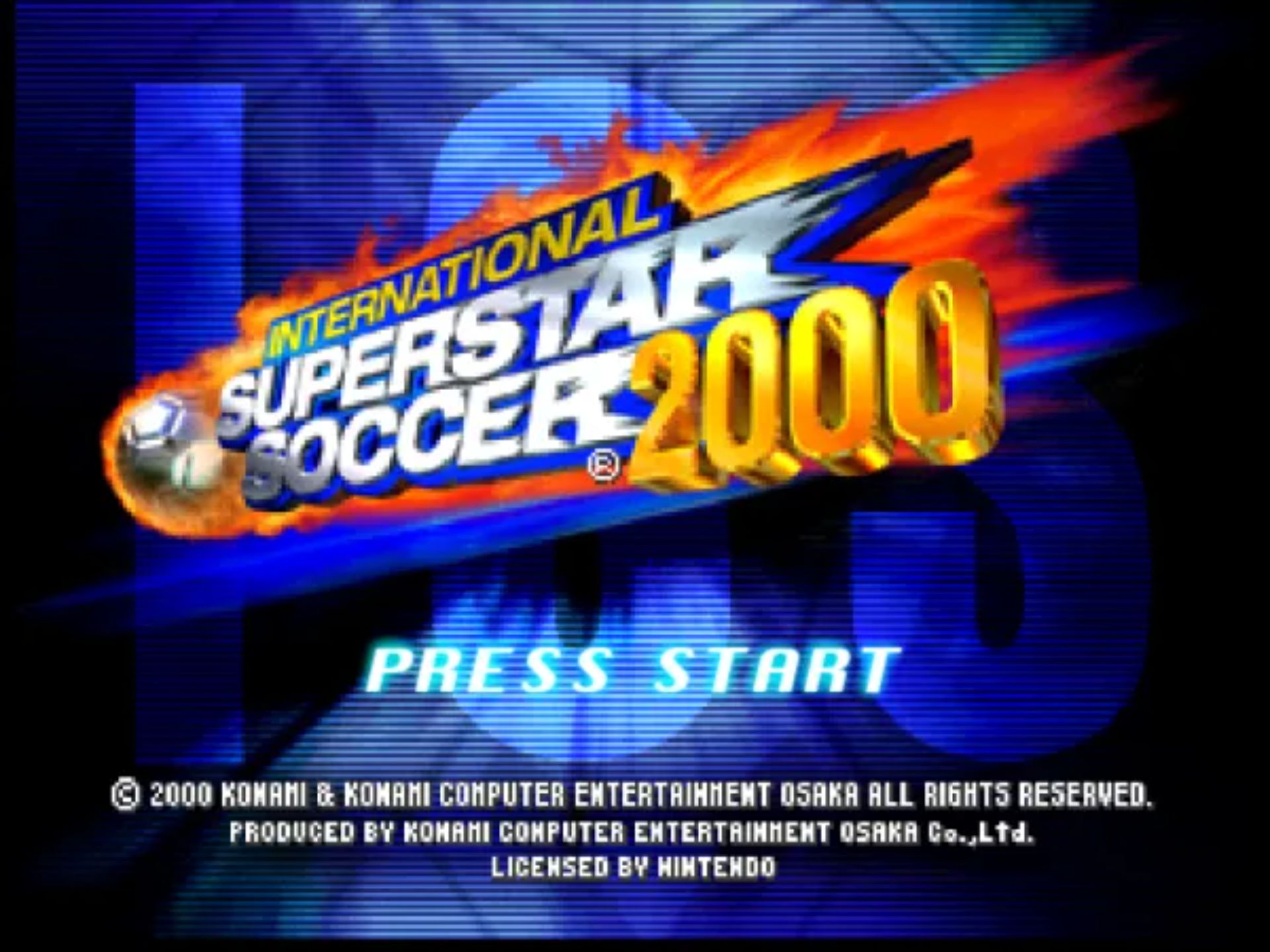 国际超级明星足球2000(International Superstar Soccer 2000)N64游戏截图第3张