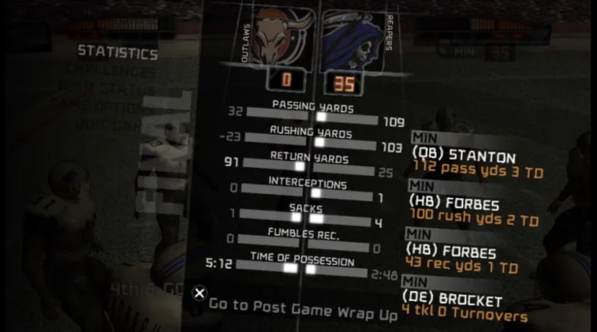 暴力橄榄球PSP游戏截图第14张