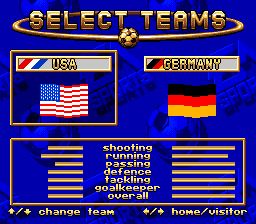 FIFA国际足球赛SFC游戏截图第3张