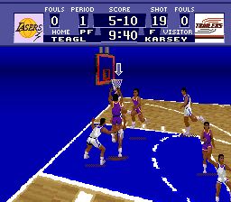 超级射篮／美国大学篮球／世界联盟篮球SFC游戏截图第10张