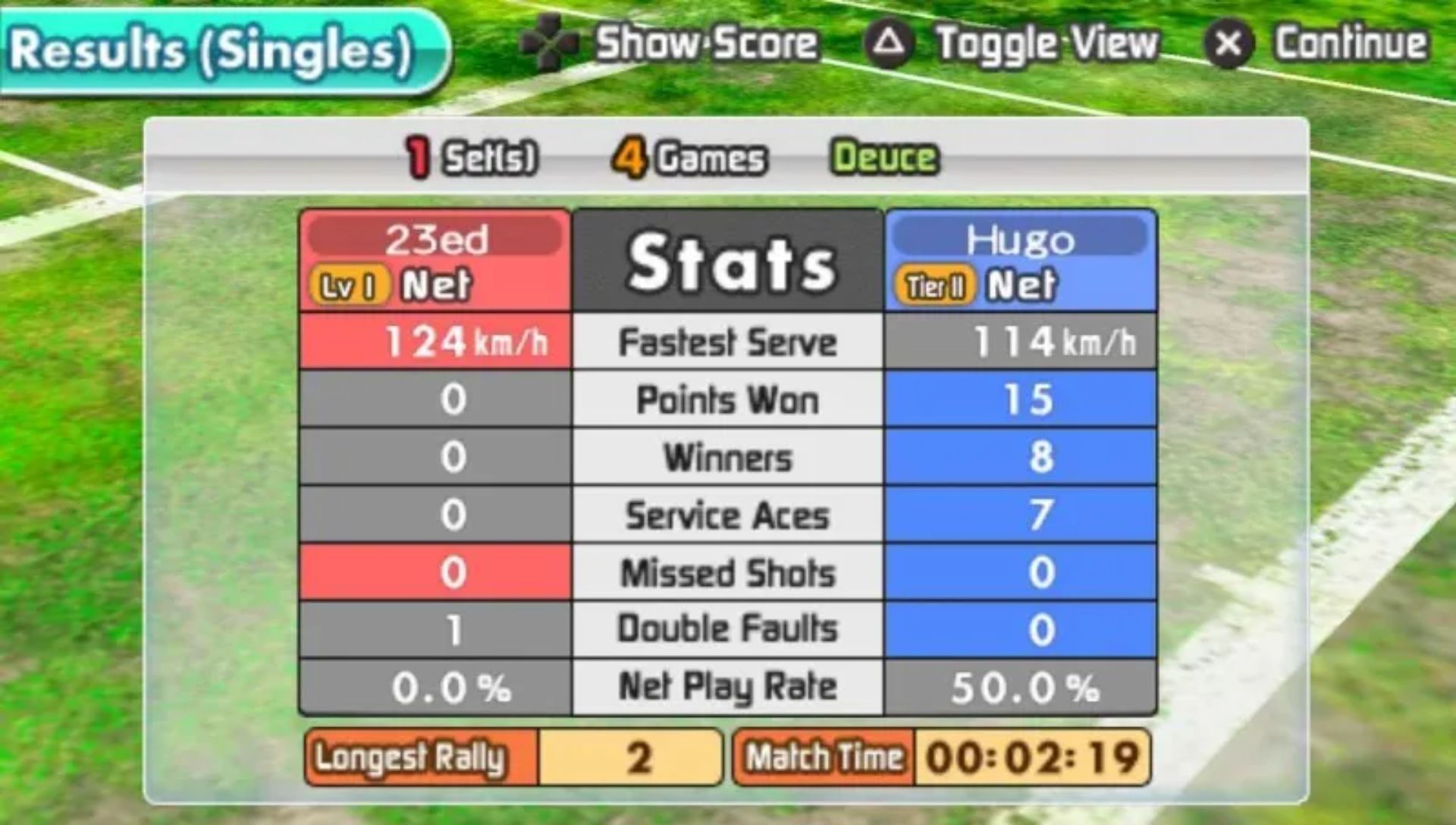 大众网球PSP游戏截图第3张