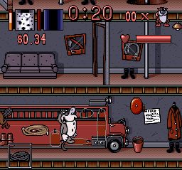 雷恩与史地皮：消防犬SFC游戏截图第10张