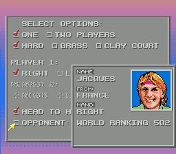 大卫克拉尼网球SFC游戏截图第2张