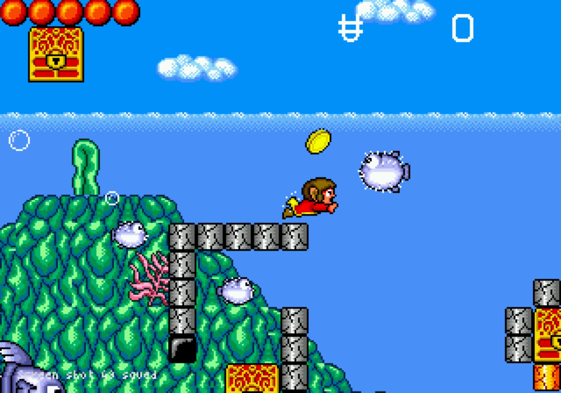 阿历克斯小子：天空的魔城MD游戏截图第12张