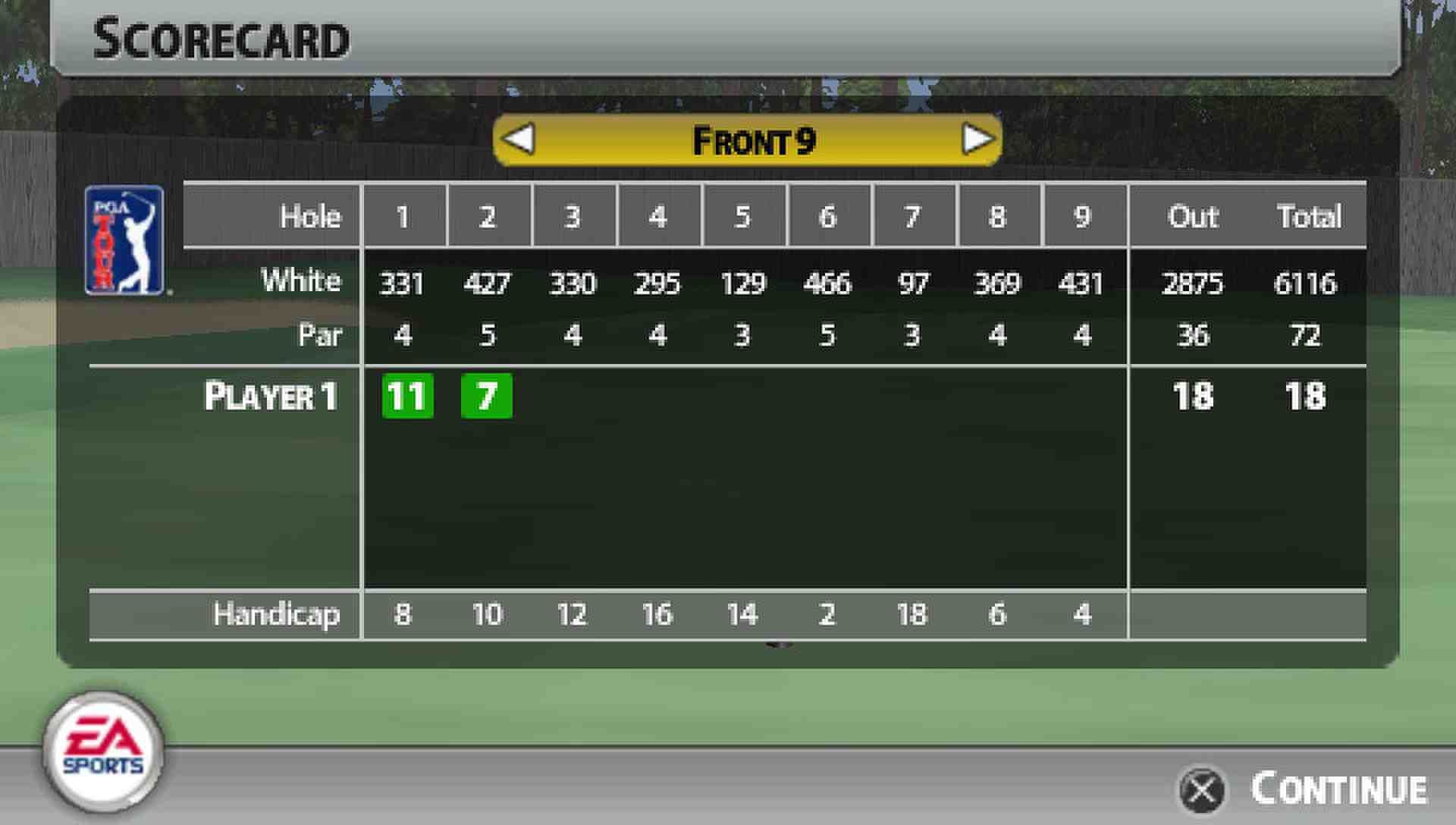 泰格伍兹高尔夫球巡回赛PSP游戏截图第12张