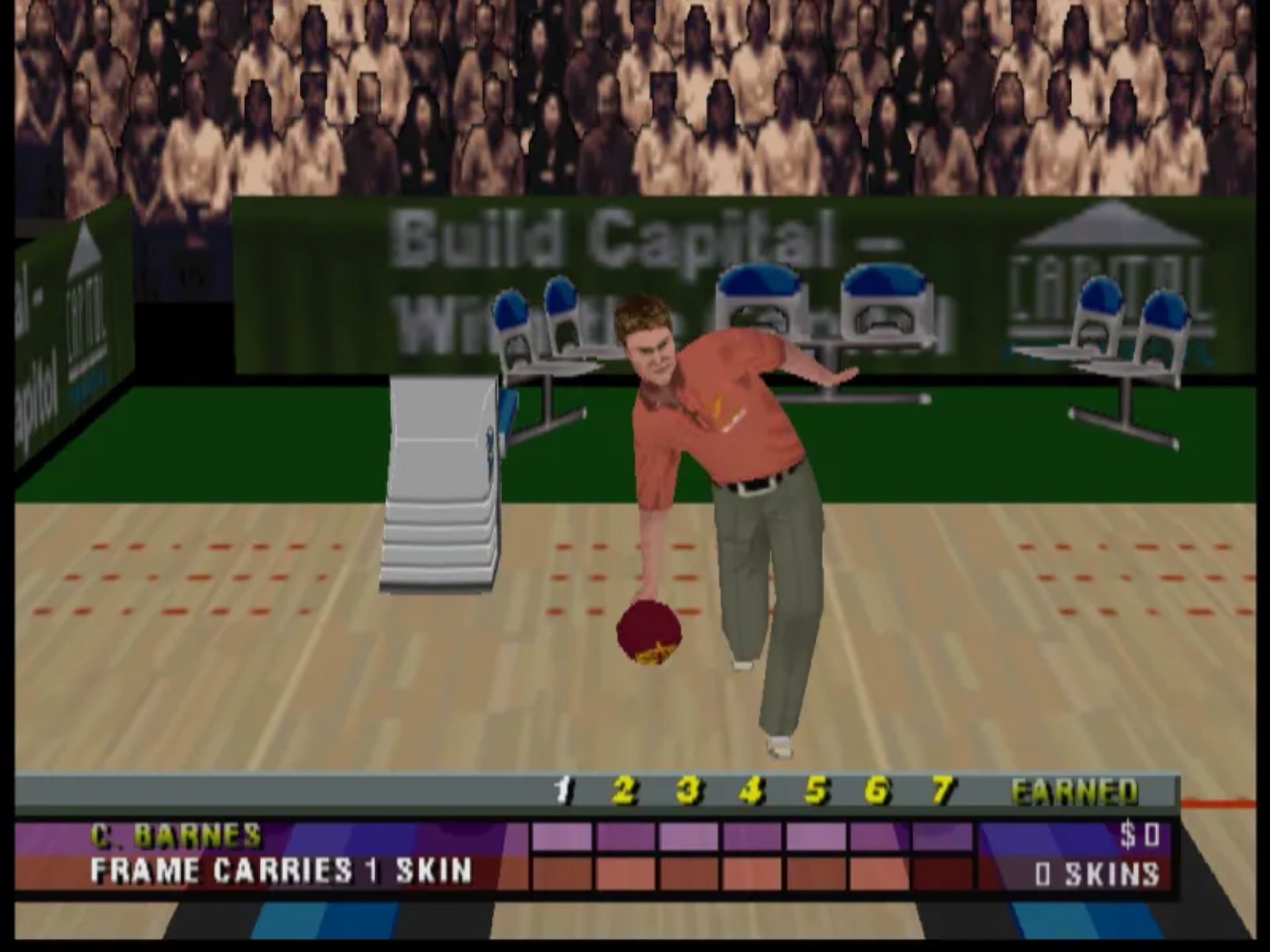 布伦瑞克职业保龄球巡回赛N64游戏截图第9张