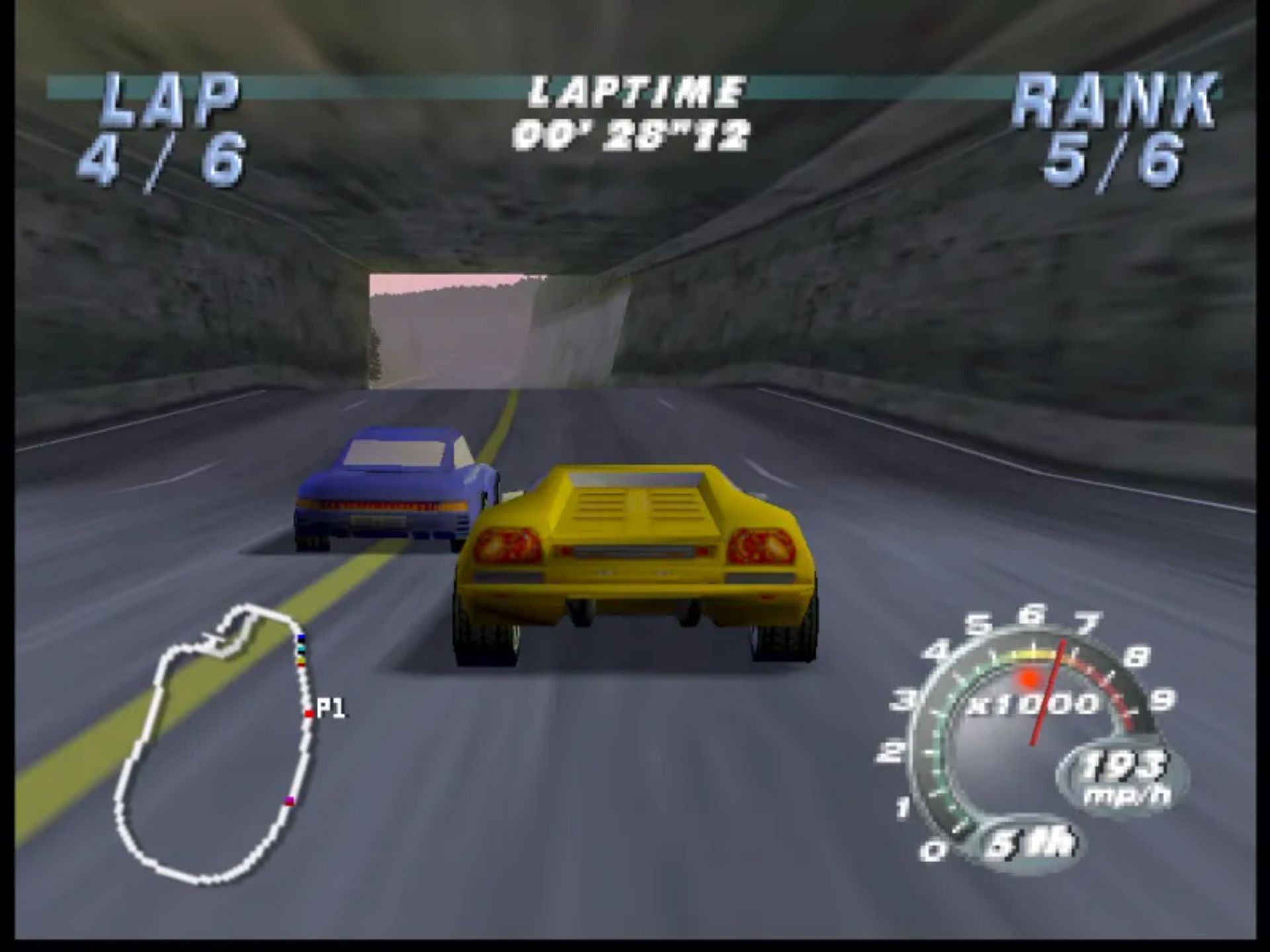 兰博基尼赛车N64游戏截图第13张