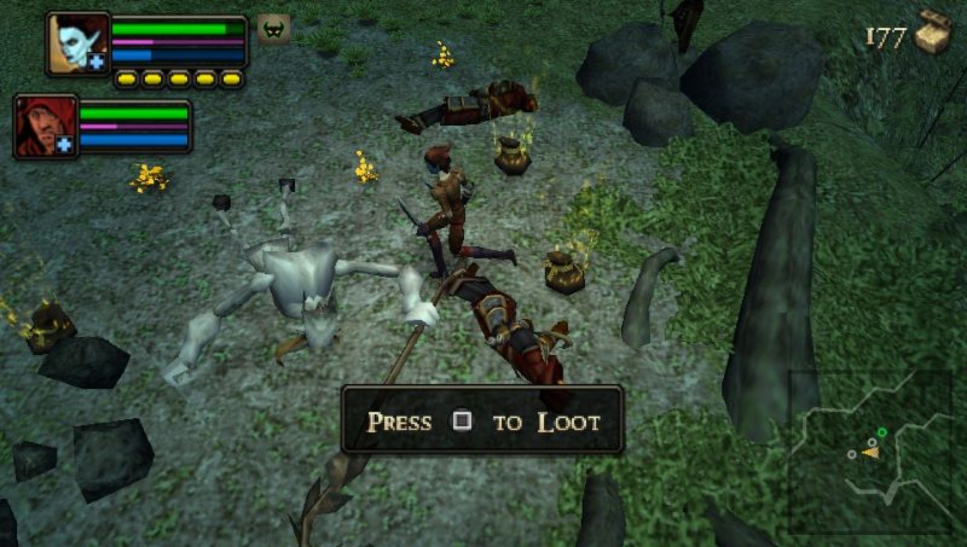 地牢围攻：痛苦的王座PSP游戏截图第10张