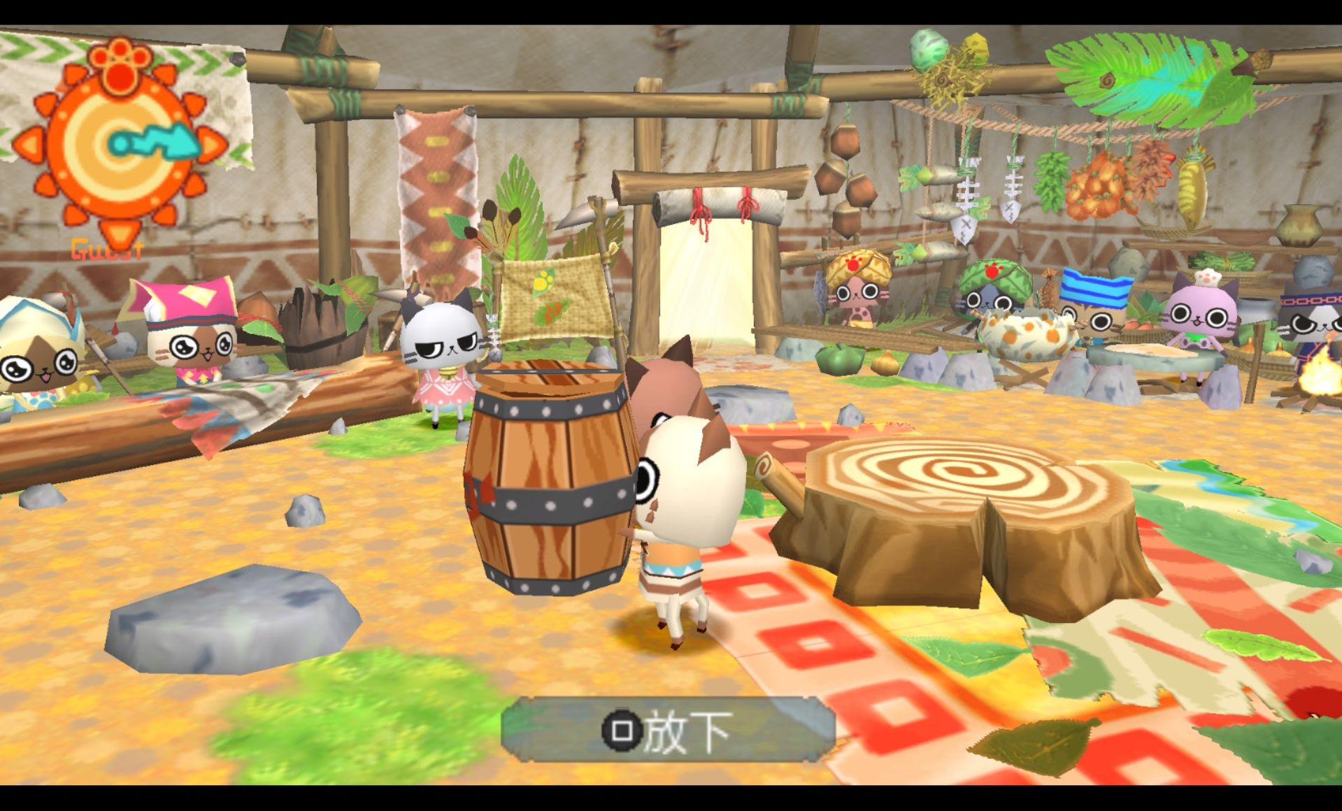 怪物猎人日记：暖洋洋的猫猫村GPSP游戏截图第14张