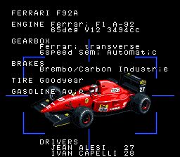 F1 GP大奖赛2SFC游戏截图第4张