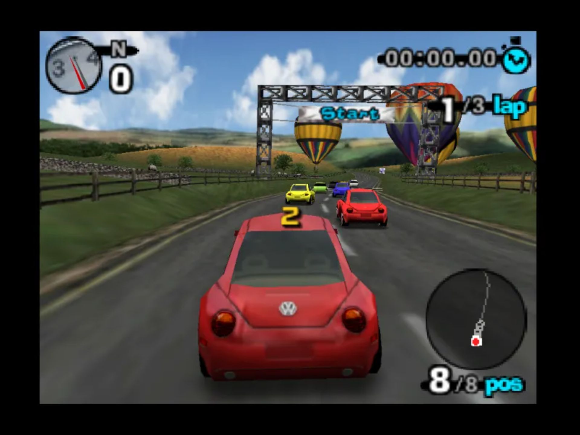 甲壳虫冒险赛车N64游戏截图第7张