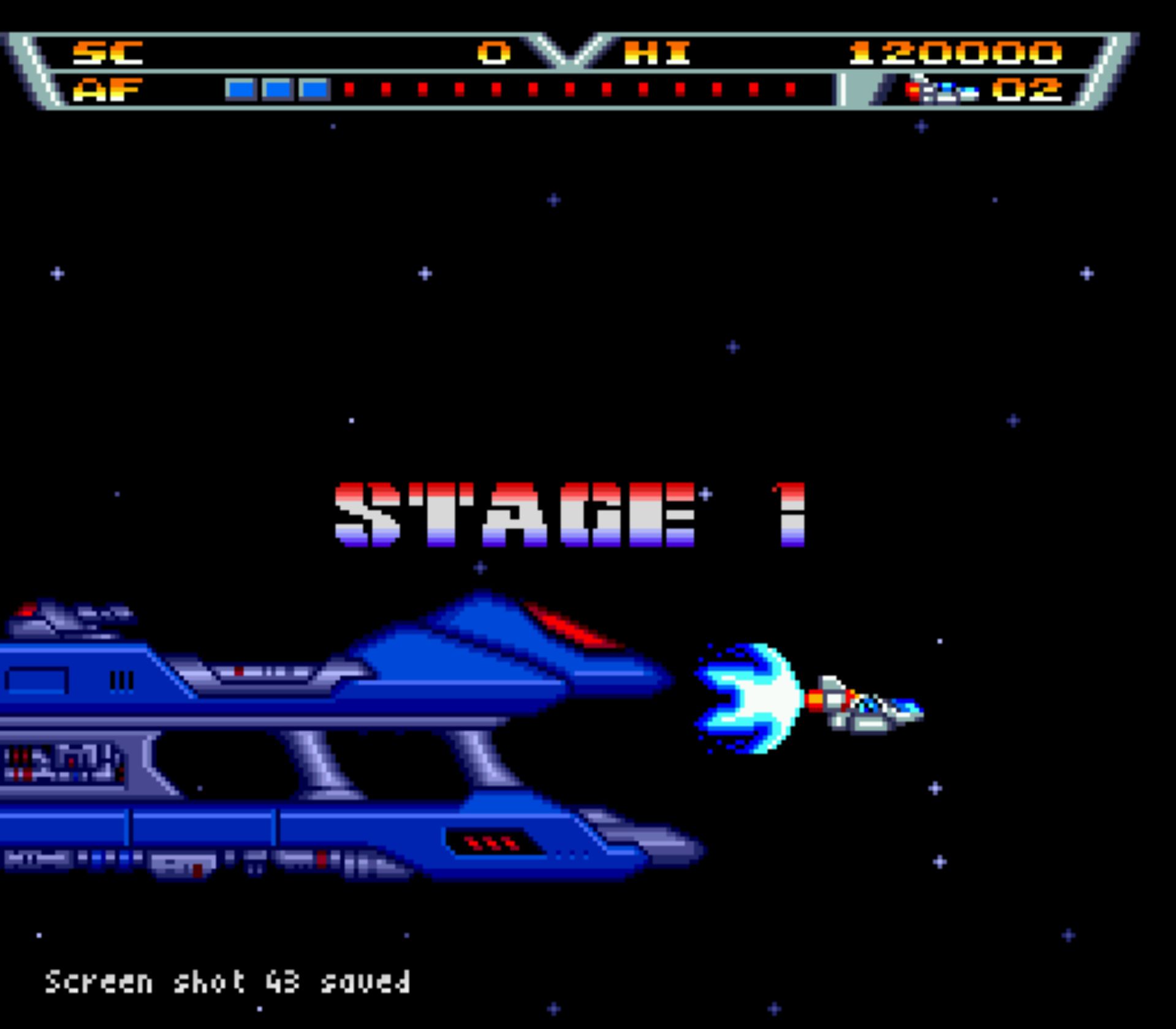 宇宙战机／空中闪光MD游戏截图第10张