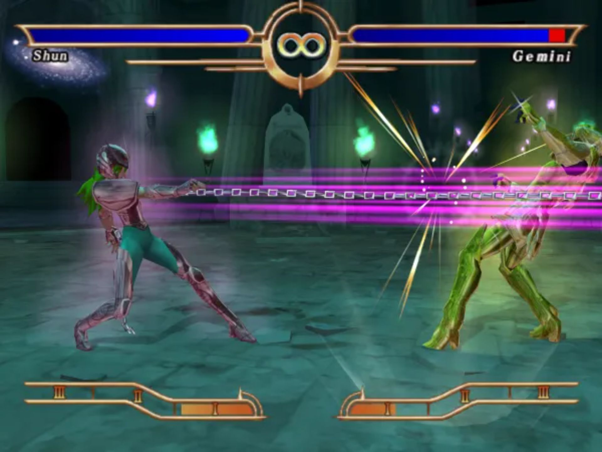 圣斗士星矢:圣域十二宫 中文汉化版PS2游戏截图第15张