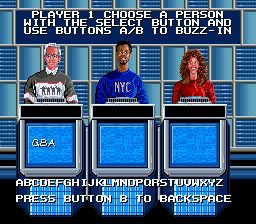 美国名人智力竞答SFC游戏截图第2张