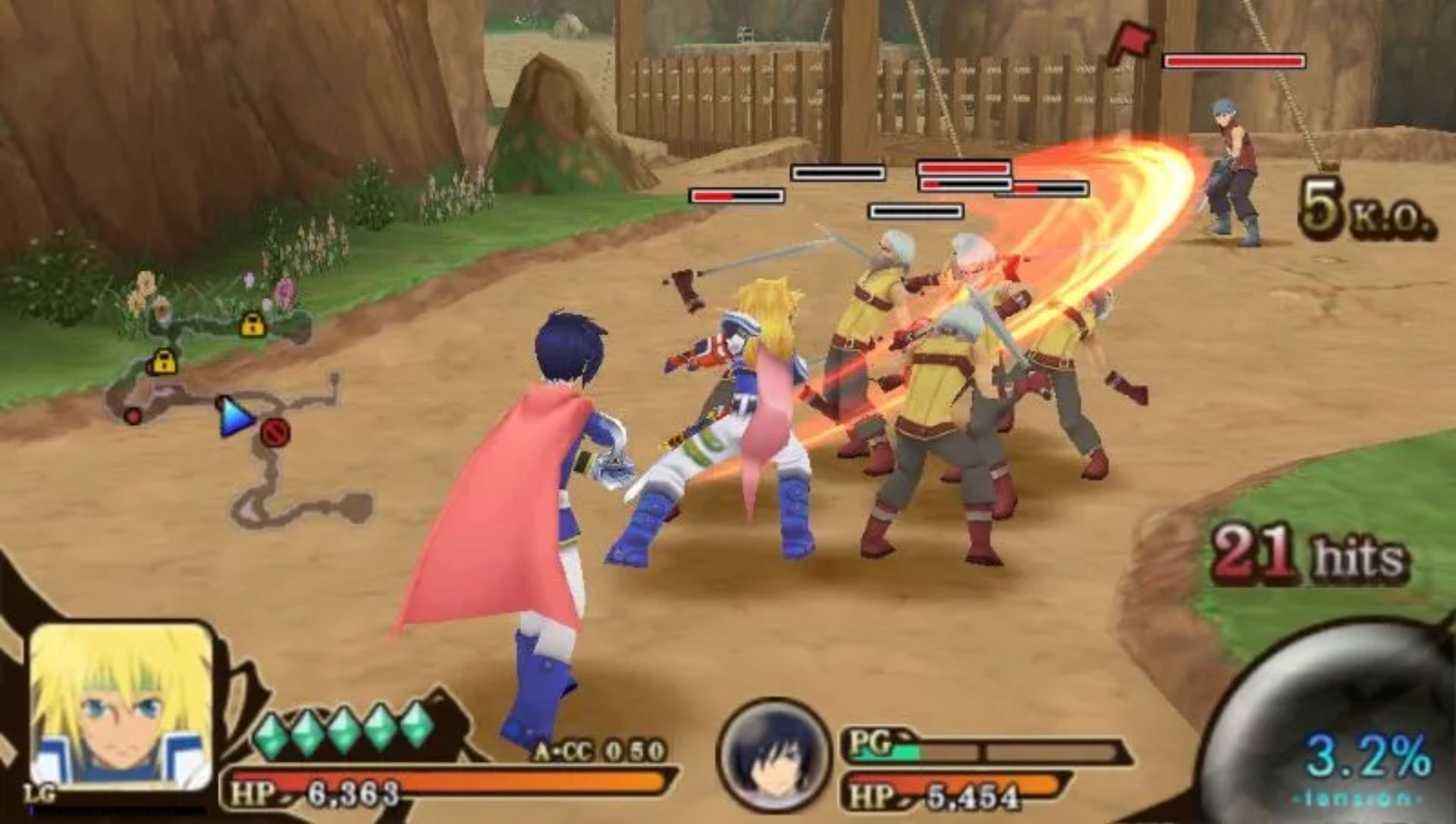 英杰传说：闪耀双星PSP游戏截图第5张